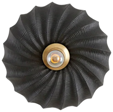 Lámpara de pared metal negro mate 27x9 cm E27 - LLAP0095