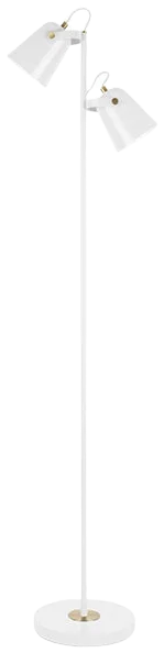 Lámpara de pie metal blanco Ø 31x1,55 cm 2 luces E14 - PGLP0008