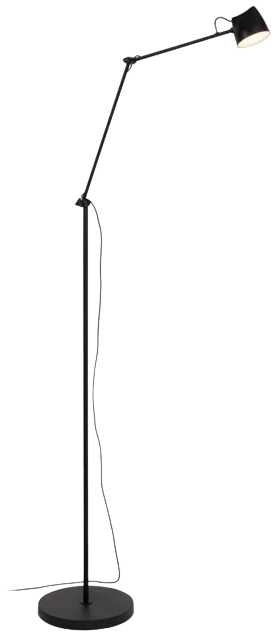 Lámpara de pie metal negro Ø25x14,3 cm 8W LED - LULP0115