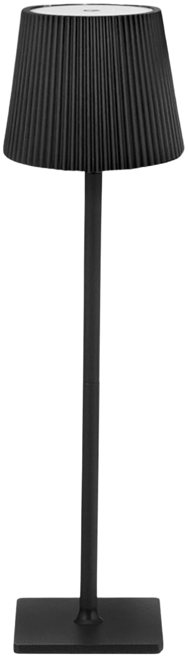 Lámpara sobremesa aluminio negro Ø 10,5x38 cm LED 3,5 W - KALS0001