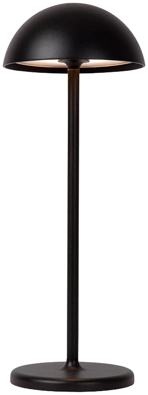 Lámpara sobremesa exterior negro recargable Ø12x32 cm LED 1,5W - LULS0137