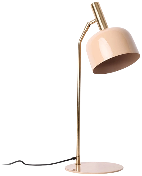 Lámpara sobremesa metal caramelo dorado Ø19.5x56 cm E14 - PGLS0046