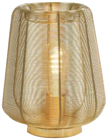 Lámpara sobremesa metal oro Ø22x26cm E27 - LLLS0275