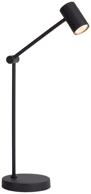 Lámpara sobremesa negro recargable Ø15x64 cm LED 3W - LULS0179