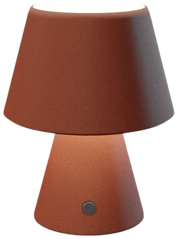 Lámpara sobremesa terracota recargable 24.5x19cm LED 3,5W - RXLS0002