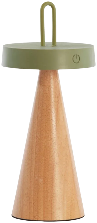 Lámpara sobremesa inalámbrica / recargable LED - Anakena wood