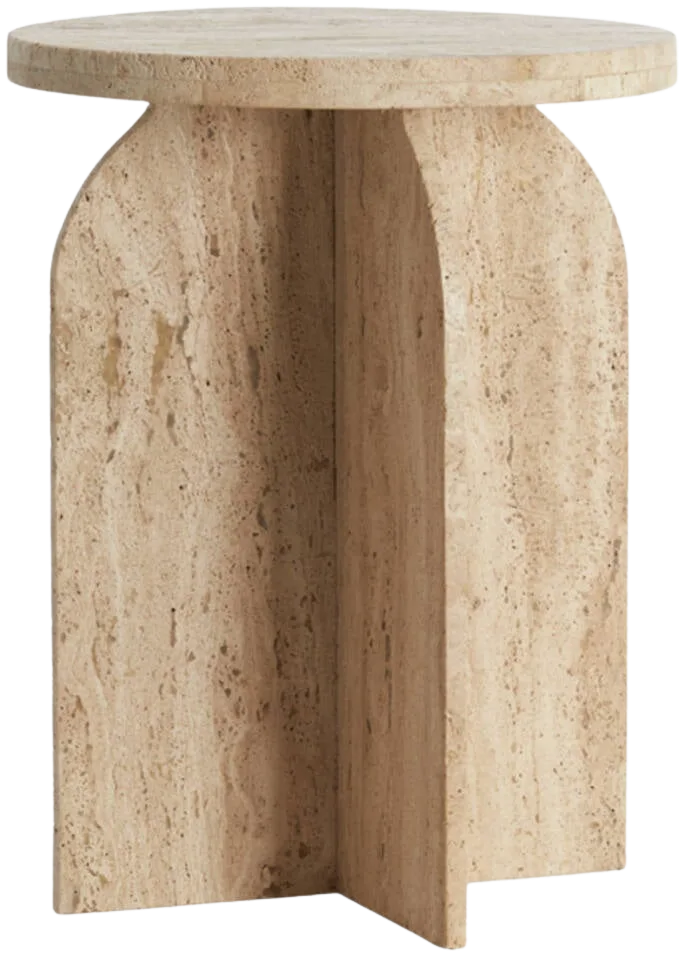 Mesa lateral - Travertine retro