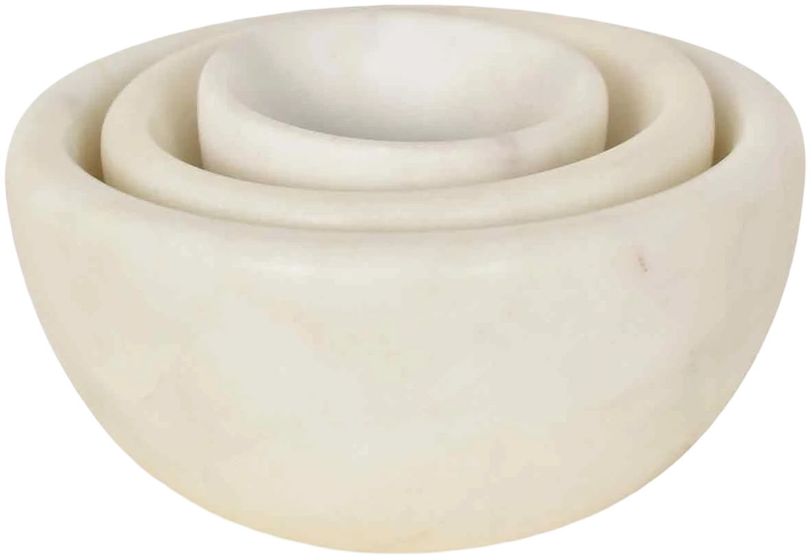 Set 3 mini bowls Mármol