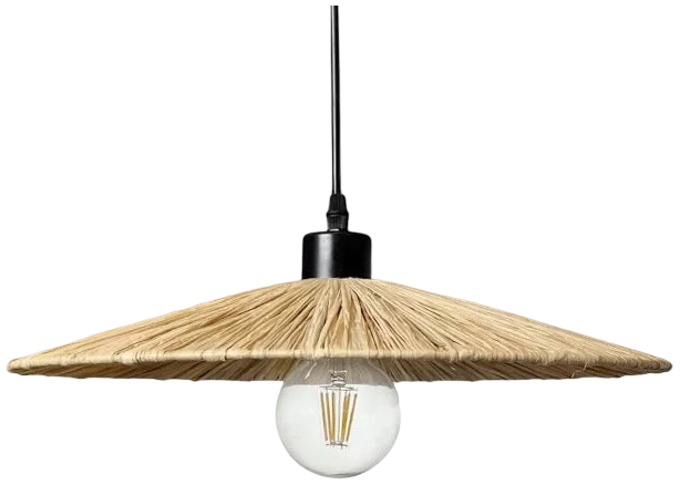 Lámpara colgante Plain raffia