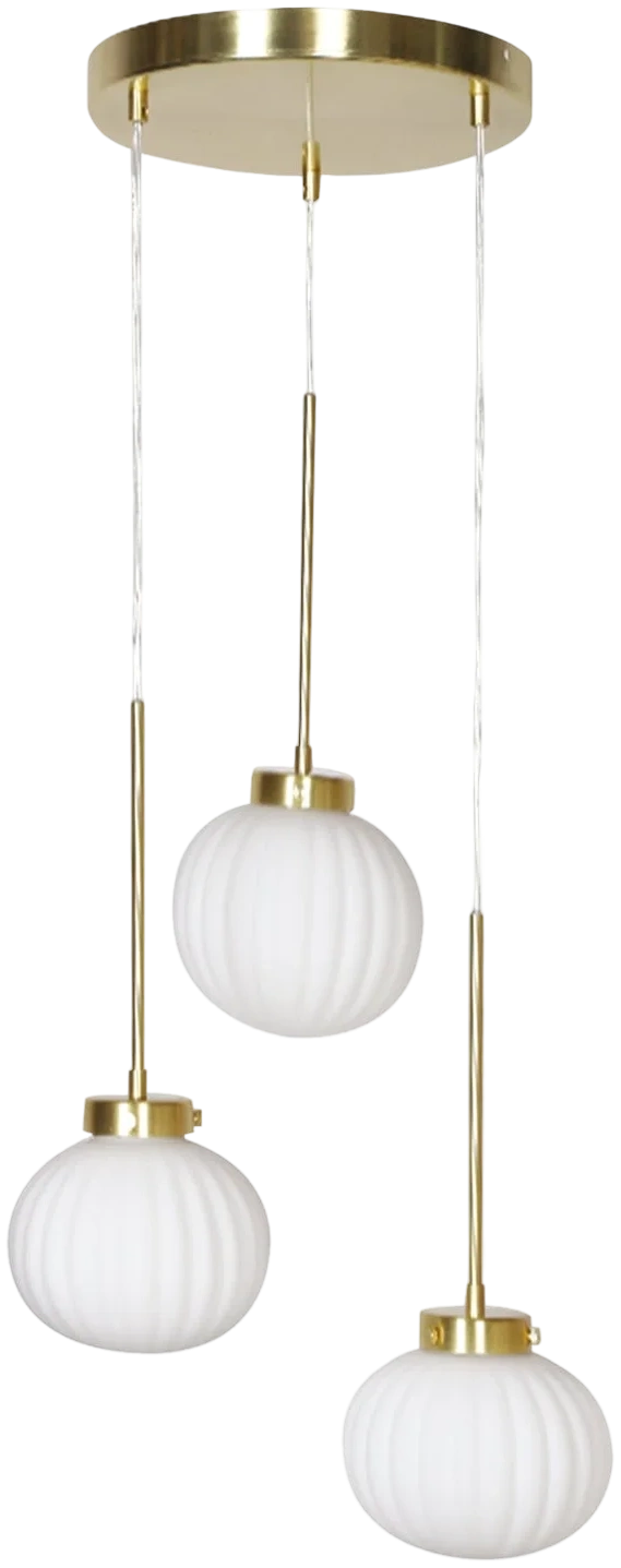 Lámpara colgante Bauhaus triple