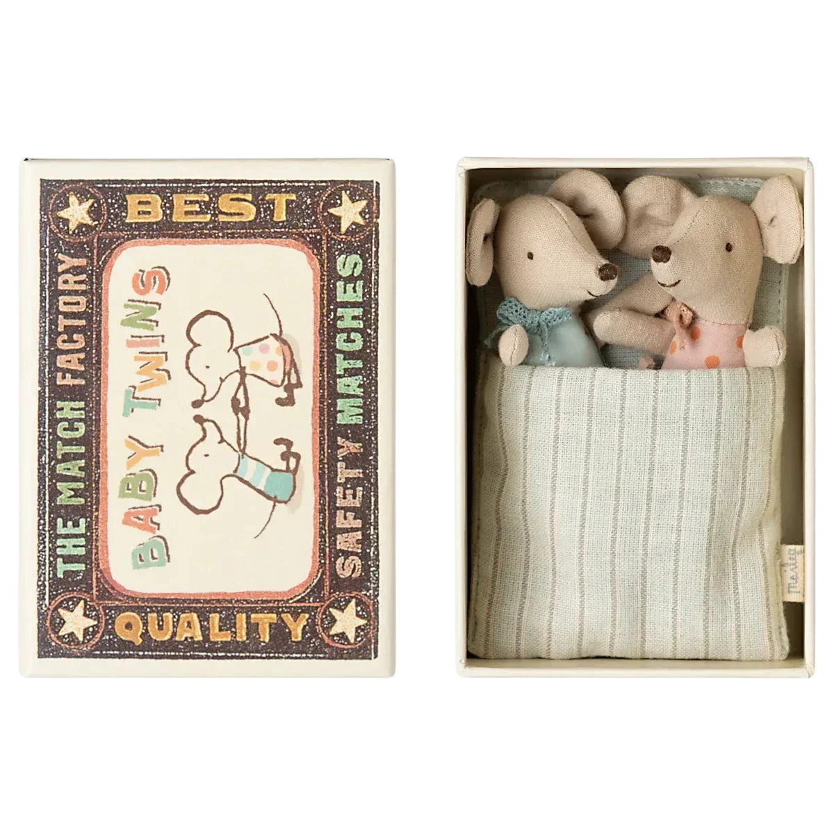 Ratoncitos - Twins baby mice In A Matchbox