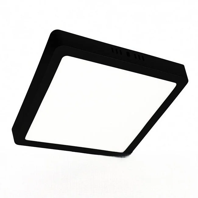 Plafón aluminio negro 20,5x20,5 cm LED 18W - BEPL0015