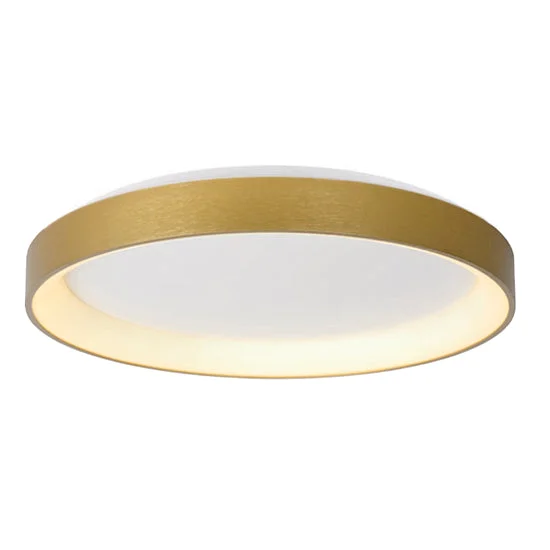 Plafón aluminio bronce difusor acrílico Ø 48 cm LED 38W - OYPL0009