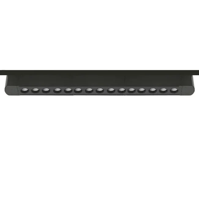 Foco riel monofásico aluminio negro 47,8 cm 30W LED - KOFO0025