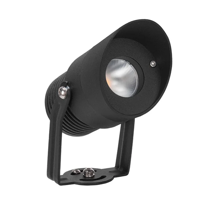 Foco para estaca o muro aluminio negro 10 W IP65 - VKES0002