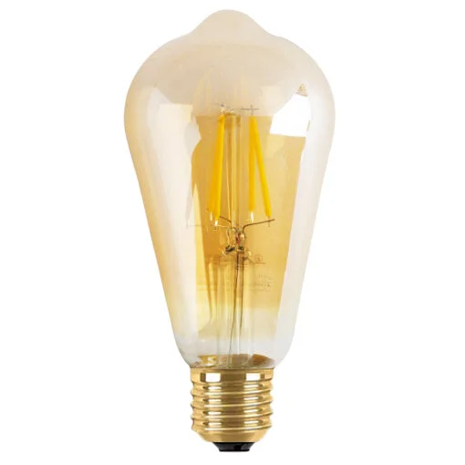 Ampolleta led vintage vidrio ámbar 4W - PZAM0016