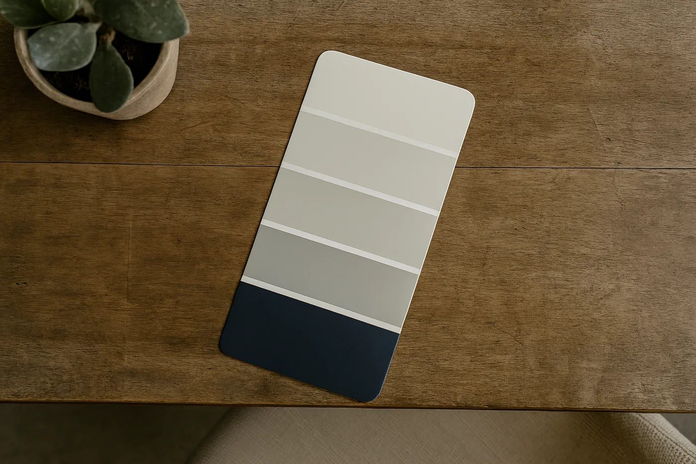 Muestrario con la paleta de colores del estilo clásico moderno