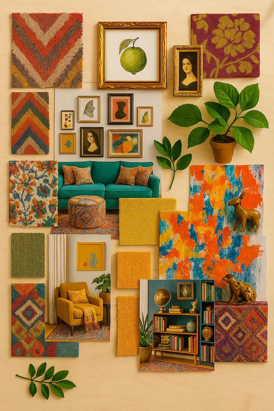 Texturas y materiales típicos del estilo ecléctico