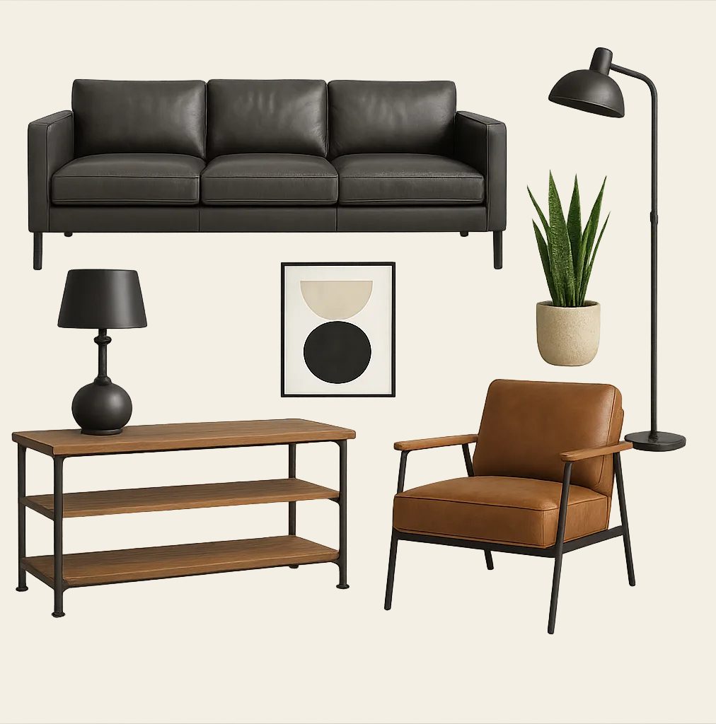 Selección de muebles de estilo industrial