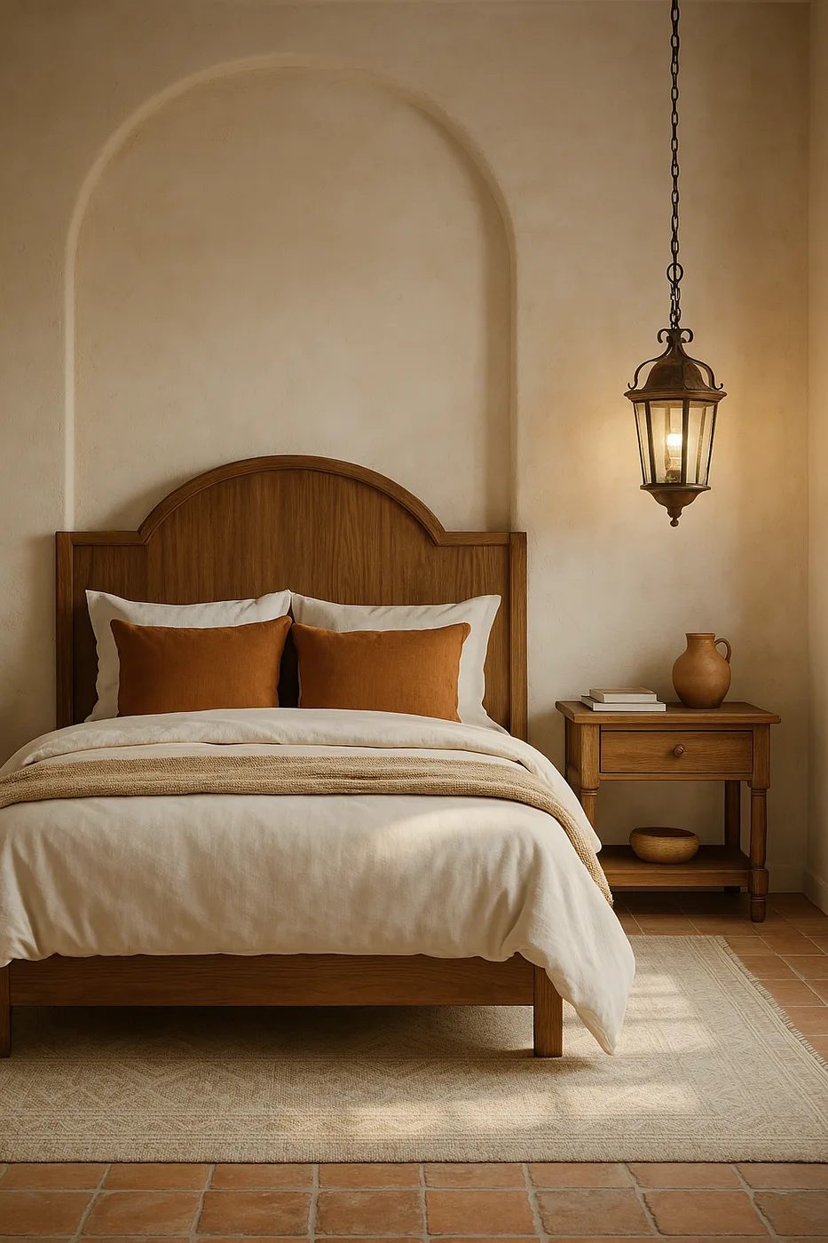 Dormitorio decorado en estilo mediterráneo