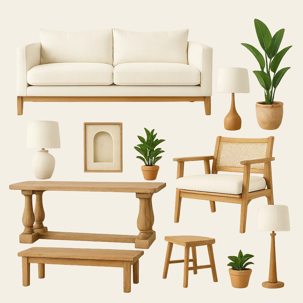 Selección de muebles de estilo mediterráneo