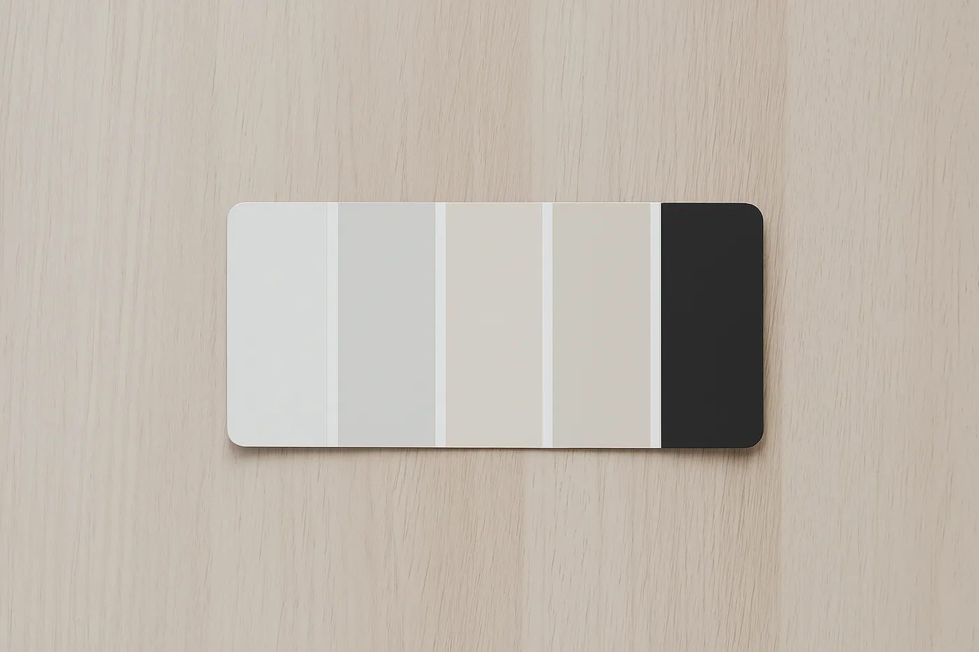Muestrario con la paleta de colores del estilo minimalista