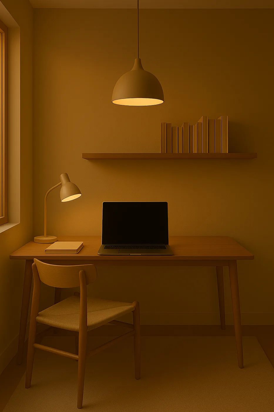 Ambiente con iluminación de estilo minimalista
