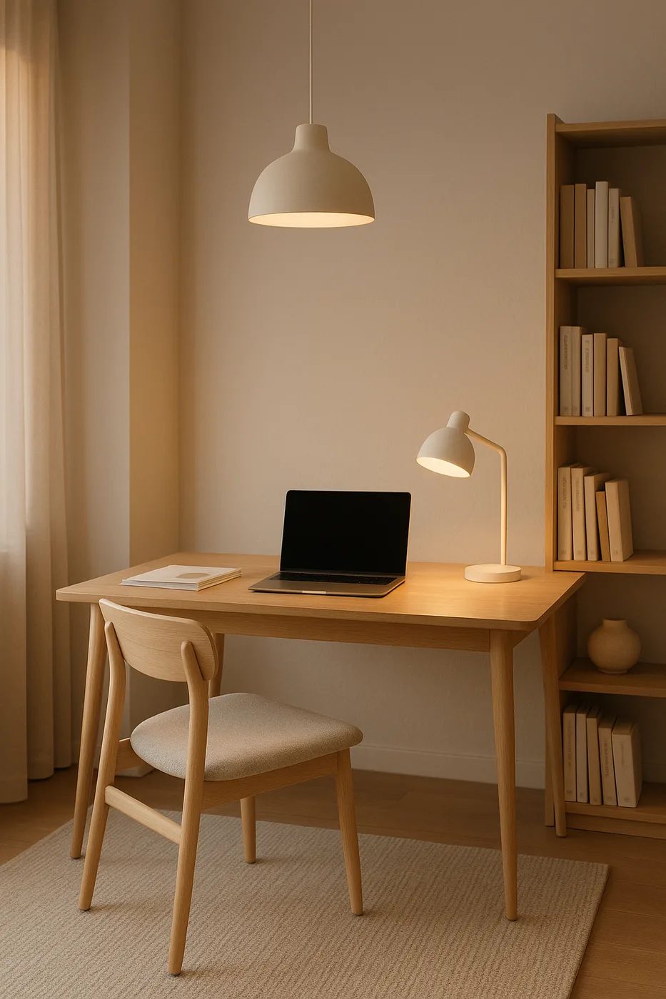 Ambiente con iluminación de estilo nórdico