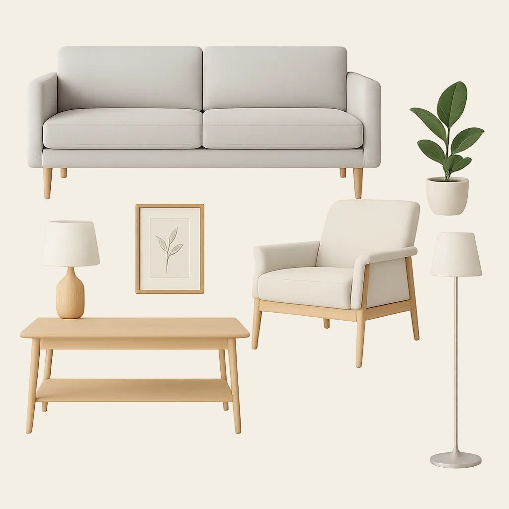 Selección de muebles de estilo nórdico