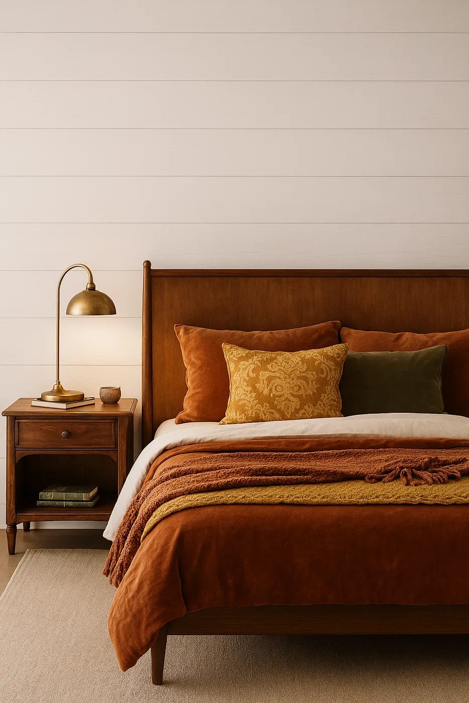 Dormitorio decorado en estilo vintage