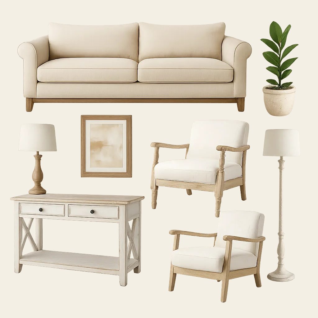 Selección de muebles de estilo vintage